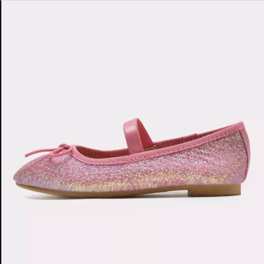 Cat & Jack Toddler Girls' Glitter Ballet Flats 7 - Picture 5 of 5